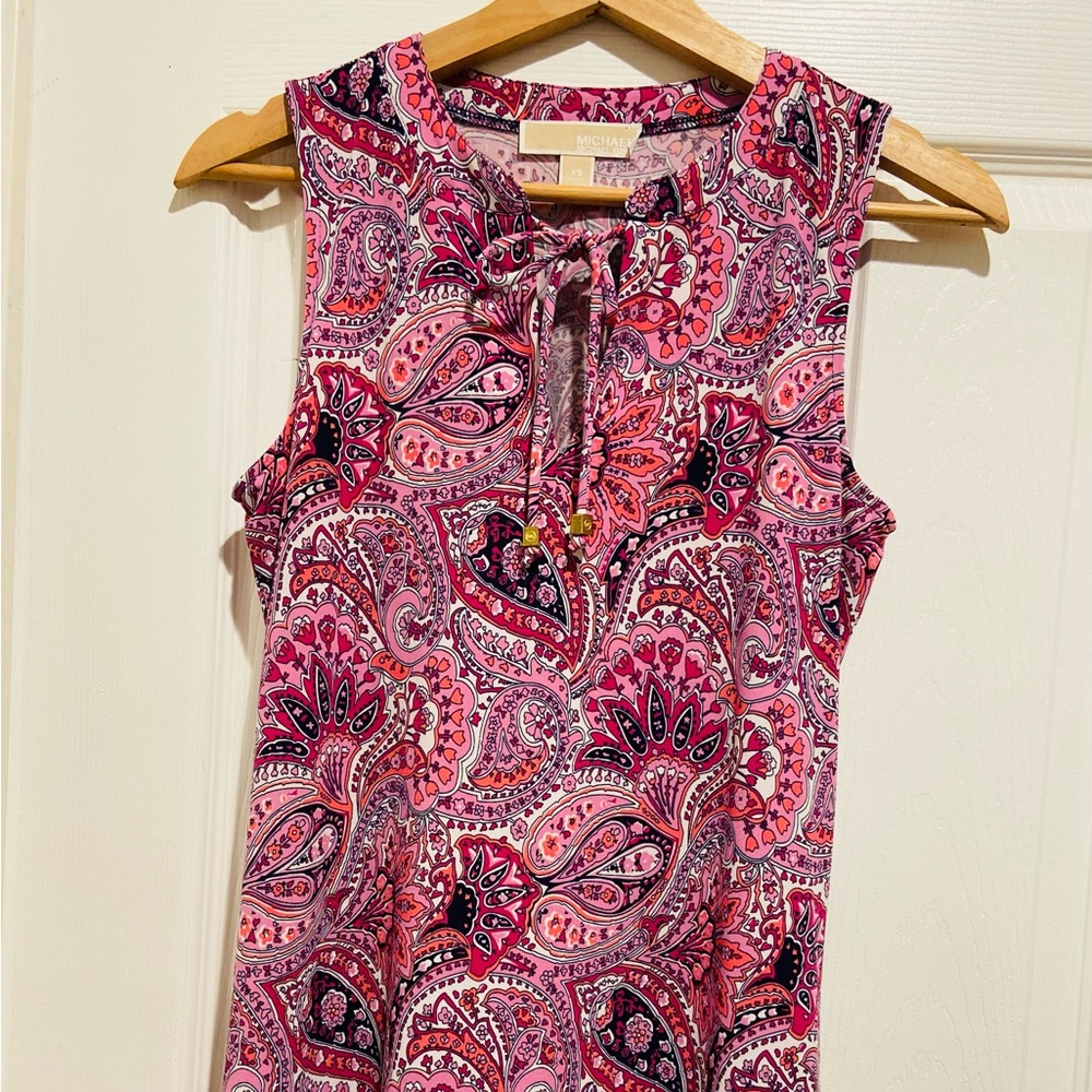 MICHAEL‎ Michael Kors Pink Paisley Sleeveless Dress